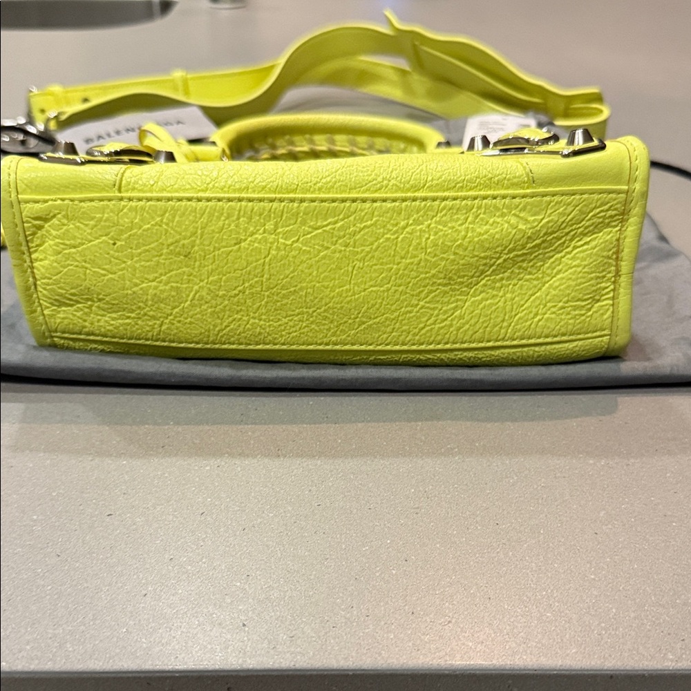 Balenciaga Mini Bag in Vibrant Neon Yellow - Picture 2 of 4